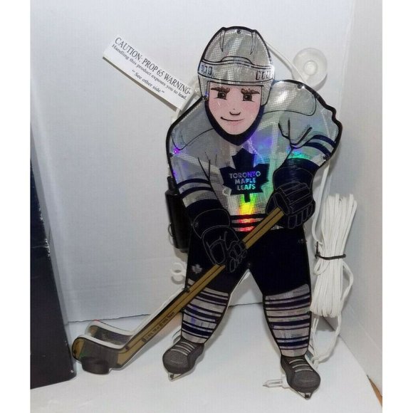 Toronto Maple Leafs Lighted Car Window Figure For Auto 12" Tall New - Picture 2 of 2